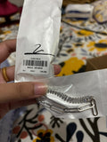 Silver Paperclip Chain and Baguette Tennis Necklace Duo